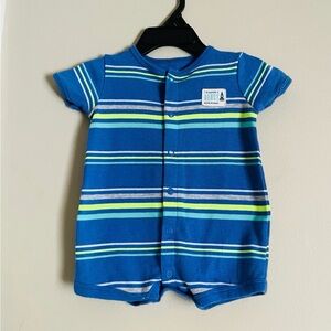 Blue Striped Kids One Piece Romper
